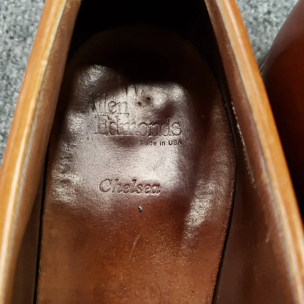 Allen Edmonds Chelsea Loafer Mens‎ Size 11 D  Chestnut Brown Kiltie Tassel Z